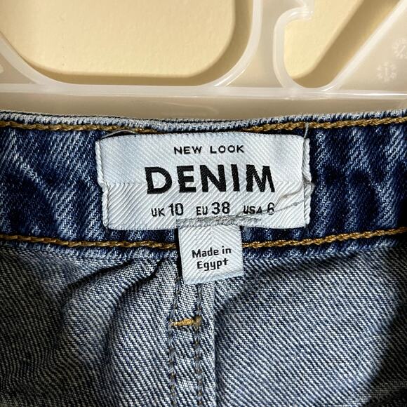 New Look Highrise Denim Mom Shorts Size 6 - Picture 3 of 3